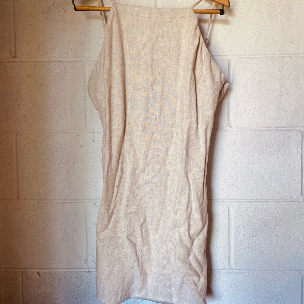 Abercrombie & Fitch linen natural color dress